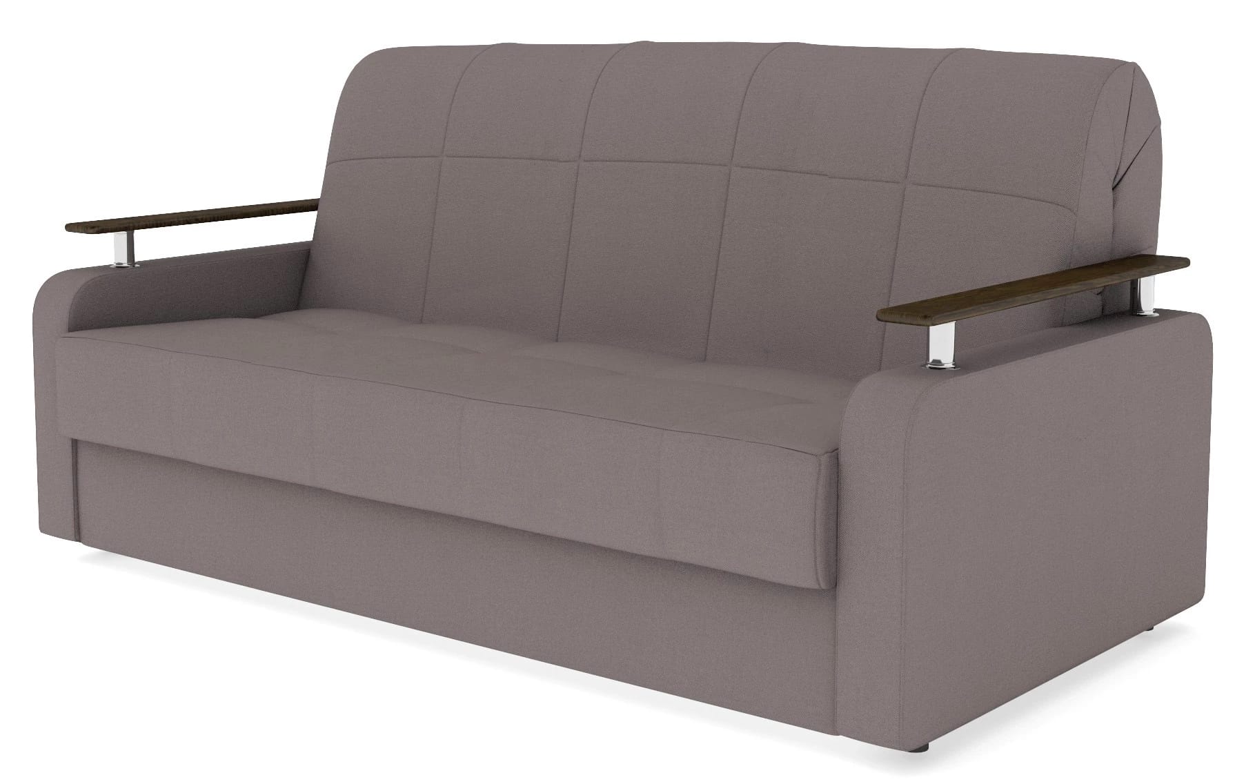 ДЕНВЕР (Велюр Maxx 232 (серо-бежевый)/декор Венге) - фото 1