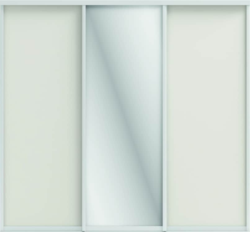 ОРИОН (ЗЕРКАЛО/ЛДСП), тэффи (легкий шелк)/профиль С хром, норма