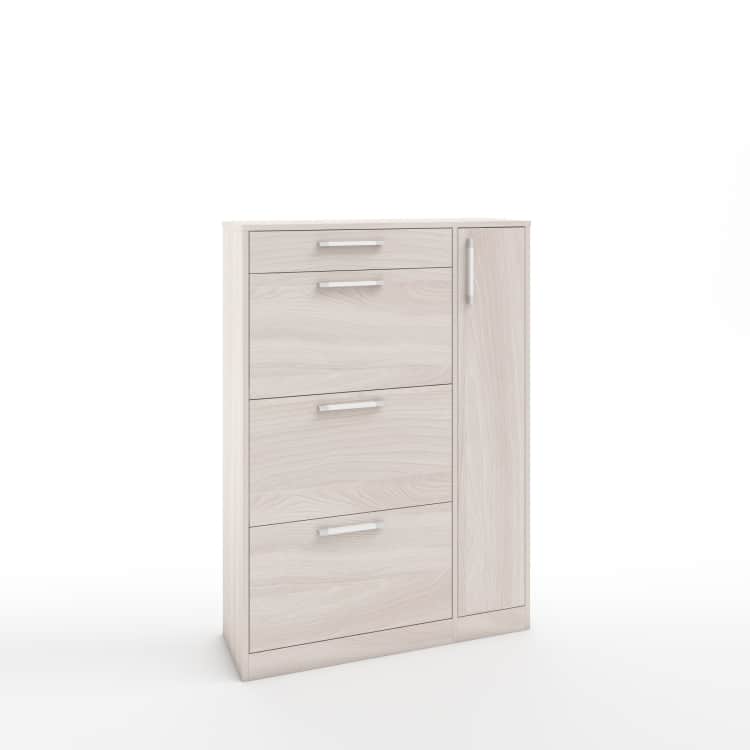 ТУМБА ПОД ОБУВЬ (АРТ. ТО-4) (850*280*1200ММ), ясень светлый, норма