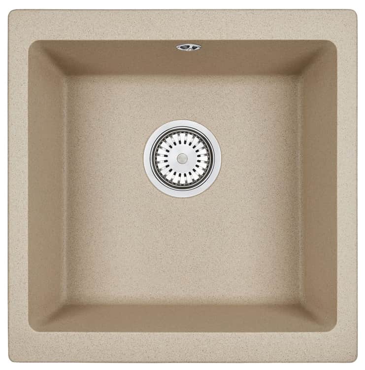 EMAR ГРАНИТ EMП-4443 МОЙКА ВРЕЗНАЯ С ВЫРЕЗОМ ПОД СМЕСИТЕЛЬ, песок/сардоникс, норма