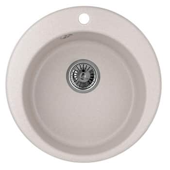 EMAR ГРАНИТ EM-4801 МОЙКА ВРЕЗНАЯ КРУГЛАЯ D480, С ВЫРЕЗОМ ПОД СМЕСИТЕЛЬ, пирит/берилл, Распродажа