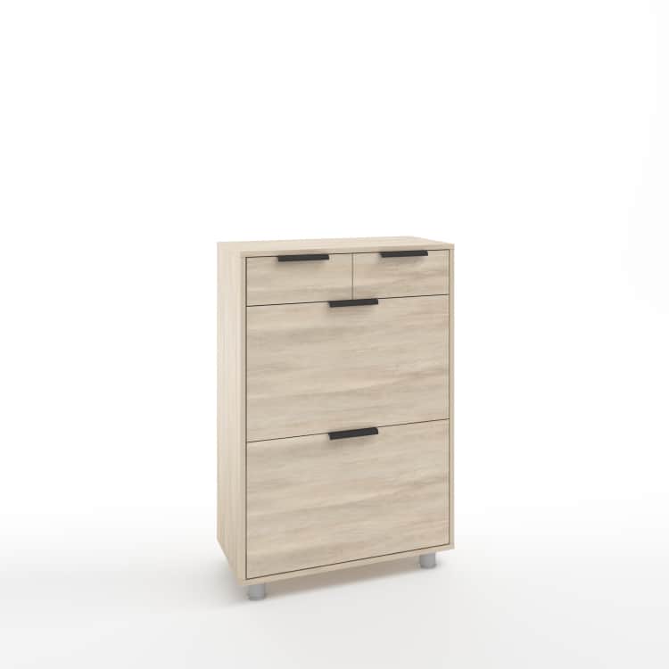 ТУМБА ПОД ОБУВЬ (АРТ. ТО-2) (700*330*1024ММ), либерти/наполнение графит/ ручка СА-6, цвет - черный, норма