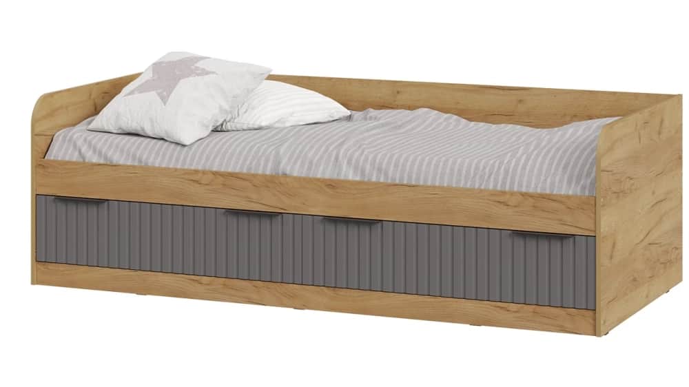 ХИЛТОН, дуб крафт золотой/графит матовый, норма