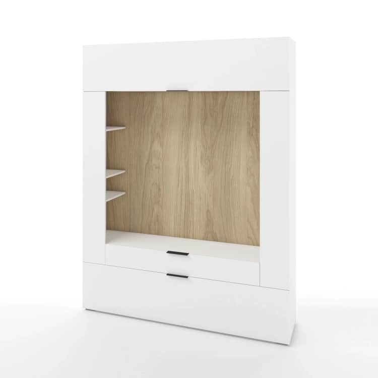 ОСЛО (OSLO), белый шагрень/альберо, ручка СА-1, цвет - черный, норма