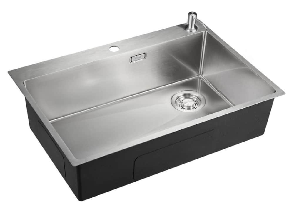 EMAR EMB-660 МОЙКА PVD ВРЕЗНАЯ 660*500*200ММ ДОЗАТОР В КОМПЛЕКТЕ, Nano Satine, норма