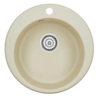 EMAR ГРАНИТ EM-4801 МОЙКА ВРЕЗНАЯ КРУГЛАЯ D480, С ВЫРЕЗОМ ПОД СМЕСИТЕЛЬ, брют/цитрин (снят с производства), норма