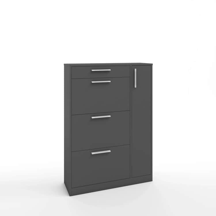 ТУМБА ПОД ОБУВЬ (АРТ. ТО-4) (850*280*1200ММ), графит, норма