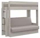 ДИВАН-КРОВАТЬ 2-Х ЯРУСНАЯ (1160*1860/790*1890) С ВЕРХНИМ МАТРАЦЕМ (NEW) (RUBI 05/Ясень шимо светлый (Кат. 1)) - фото 1 - миниатюра