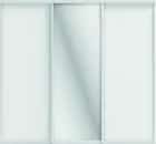 ОРИОН (ЗЕРКАЛО/ЛДСП) (белый шагрень/профиль С хром) - фото 2 - миниатюра