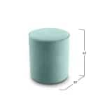 ПУФ (МОДЕЛЬ 132) (светло-зеленый (Velutto 14)) - фото 2 - миниатюра