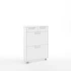 ТУМБА ПОД ОБУВЬ (АРТ. ТО-2) (700*330*1024ММ) (белый шагрень) - фото 1 - миниатюра