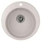 EMAR ГРАНИТ EM-4801 МОЙКА ВРЕЗНАЯ КРУГЛАЯ D480, С ВЫРЕЗОМ ПОД СМЕСИТЕЛЬ (пирит/берилл) - фото 1 - миниатюра