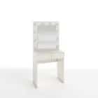 СТОЛ ТУАЛЕТНЫЙ С ЛАМПОЧКАМИ (ТИП 1) 700Х420Х1530ММ (тэффи (легкий шелк)) - фото 1 - миниатюра