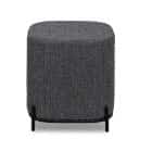 НИКА (Текстиль BRAVO cloud (серый букле), Цвет краски: Черный муар мат. RAL 9005) - фото 1 - миниатюра