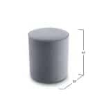 ПУФ (МОДЕЛЬ 132) (светло-серый (Velutto 52)) - фото 3 - миниатюра