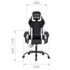 CHAIRMAN CH 41 (экокожа, черно-белый) - фото 6 - миниатюра