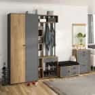 МИНИ (Дуб золотой крафт/серый графит) - фото 6 - миниатюра