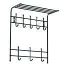 ВЕШАЛКА НАСТЕННАЯ С ПОЛКОЙ (АРТ. ВПТ8/ВПТ8М) (черный) - фото 1 - миниатюра