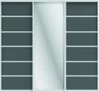 СТИВ (ЗЕРКАЛО/ЛДСП) (графит/профиль С хром) - фото 1 - миниатюра