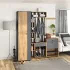 МИНИ (Дуб золотой крафт/серый графит) - фото 3 - миниатюра