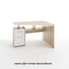 ГЛАЙД (корпус дуб сонома/ фасад белый шагрень/ кромка белая) - фото 1 - миниатюра