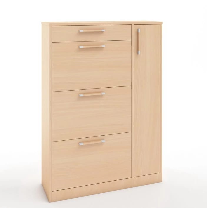 ТУМБА ПОД ОБУВЬ (АРТ. ТО-4) (850*280*1200ММ) (либерти/наполнение графит/ ручка СА-6, цвет - черный) - фото 2