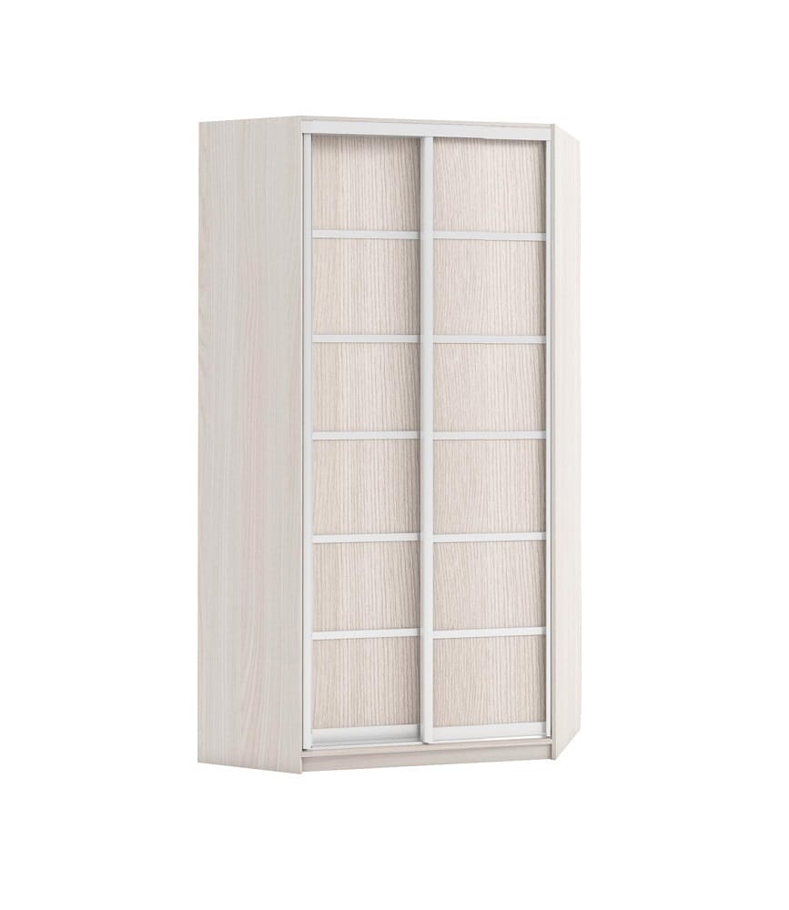 СТИВ (ясень светлый/хром/2 дв. комб. ЛДСП) - фото 1