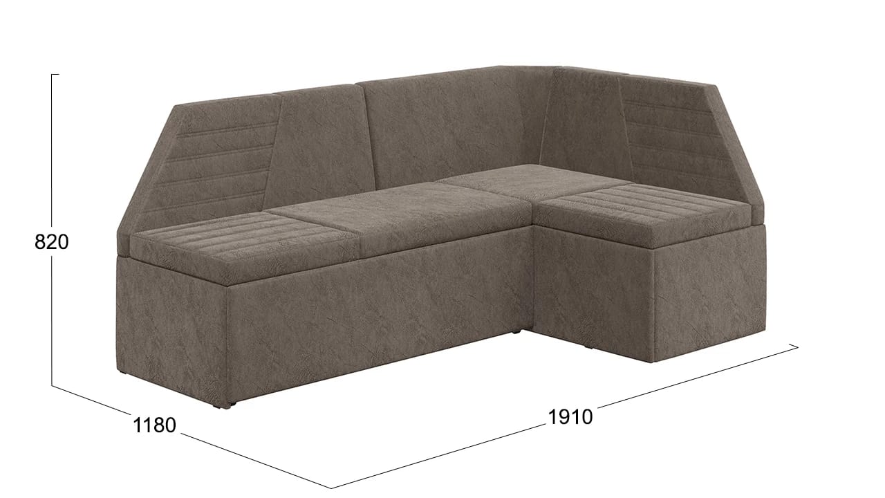 ЛОНДОН (Дуб сонома трюфель/Микровелюр Wellmart Latte) - фото 6