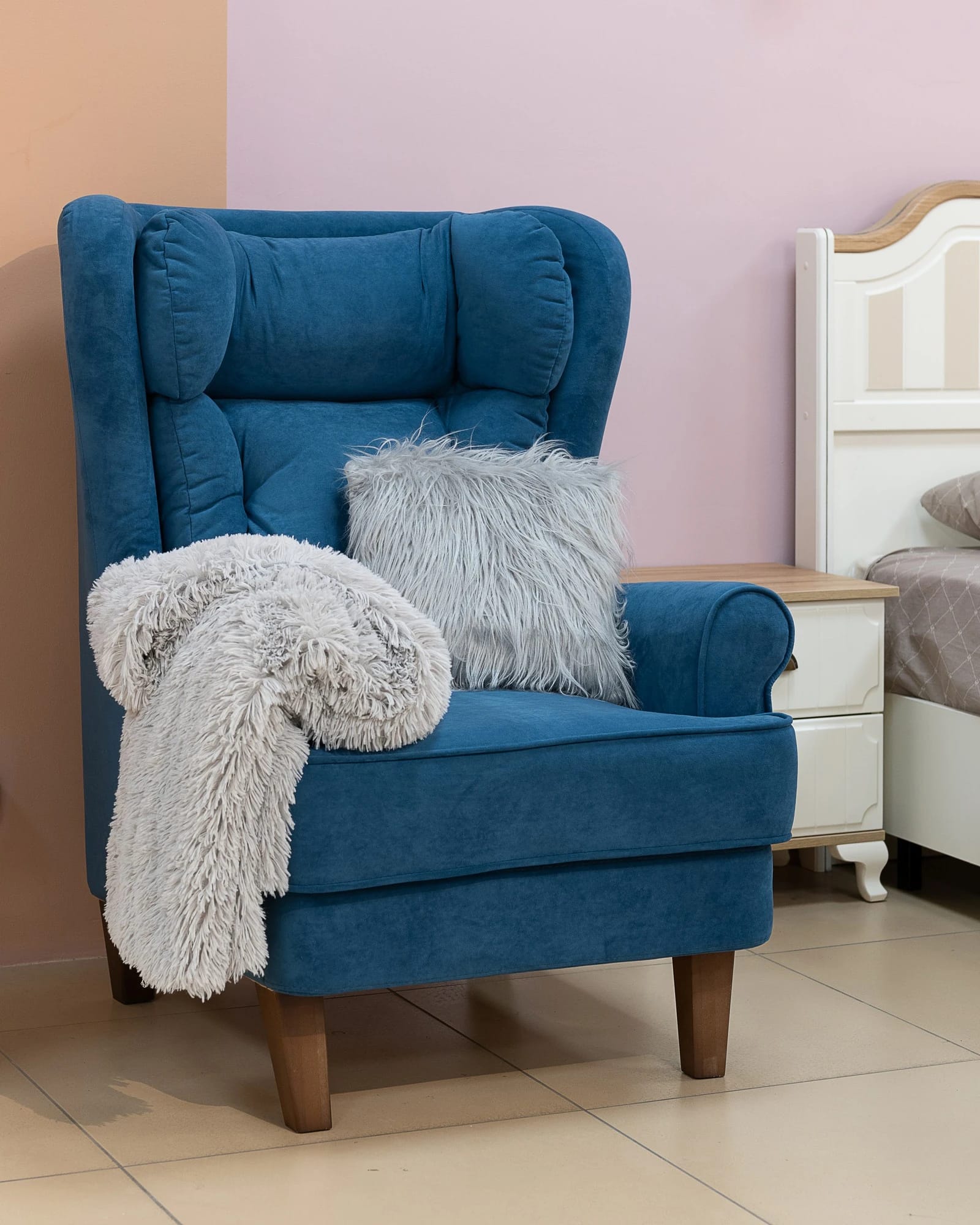 КОМФОРТ-2 (Ультра деним (Ultra denim) / Орех (Лак)) - фото 5