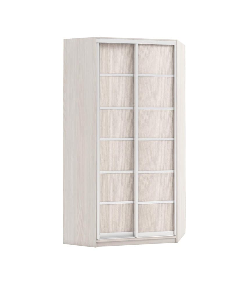 СТИВ (ясень светлый/хром/2 дв. комб. ЛДСП)