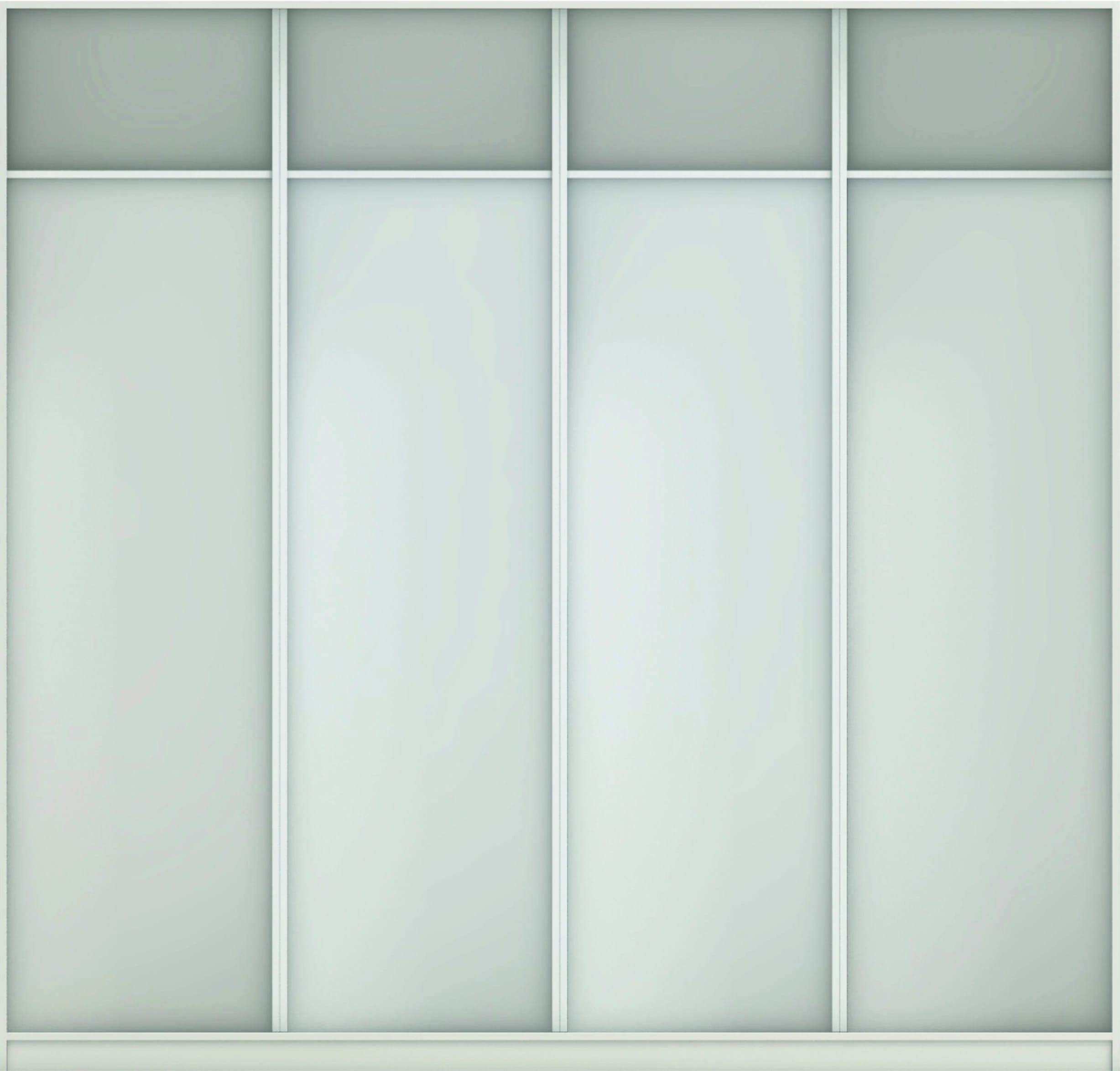 КОРПУС ШКАФА 2400*600*2300 ММ С АНТРЕСОЛЬНЫМИ ПОЛКАМИ (Корпус: ТЭФФИ, Наполнение: БЕЛЫЙ шагрень) - фото 3