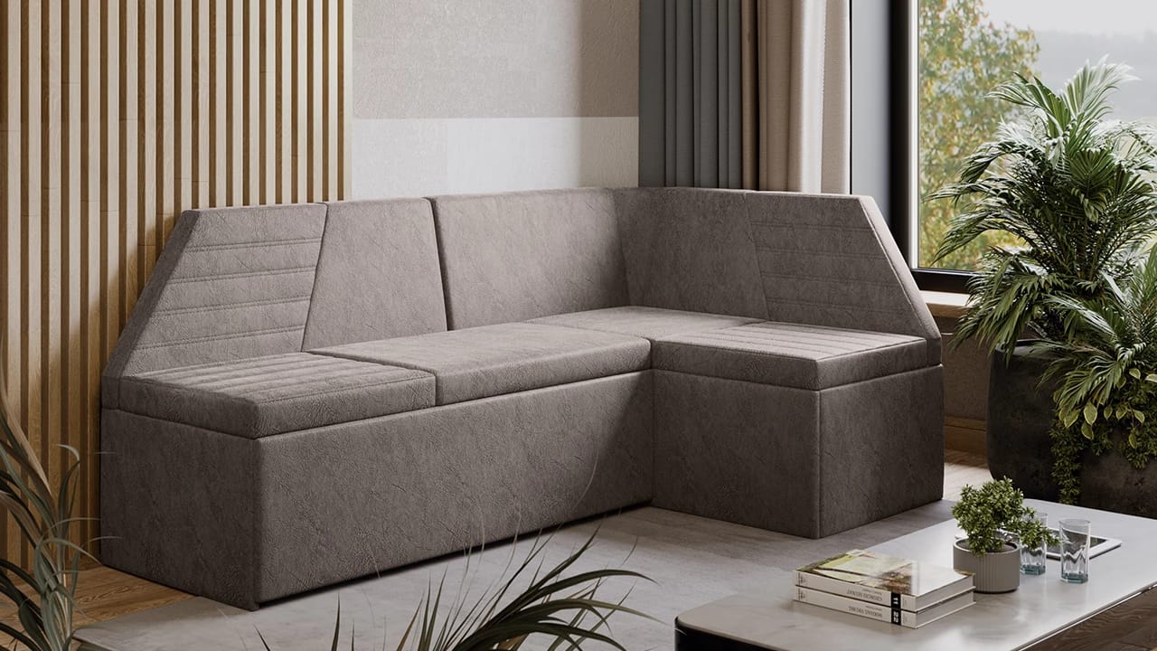 ЛОНДОН (Дуб сонома трюфель/Микровелюр Wellmart Latte) - фото 7