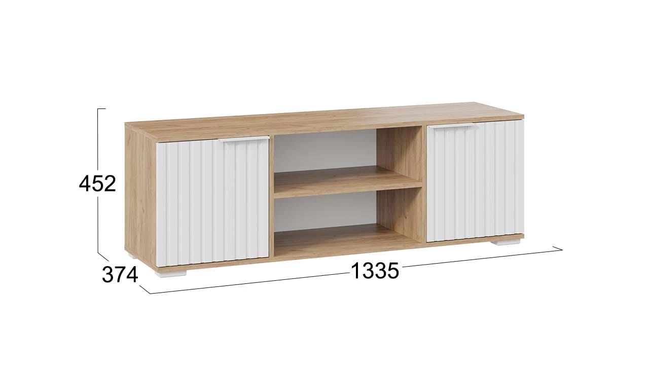 ХИЛТОН (Дуб крафт золотой/Белый матовый) - фото 3