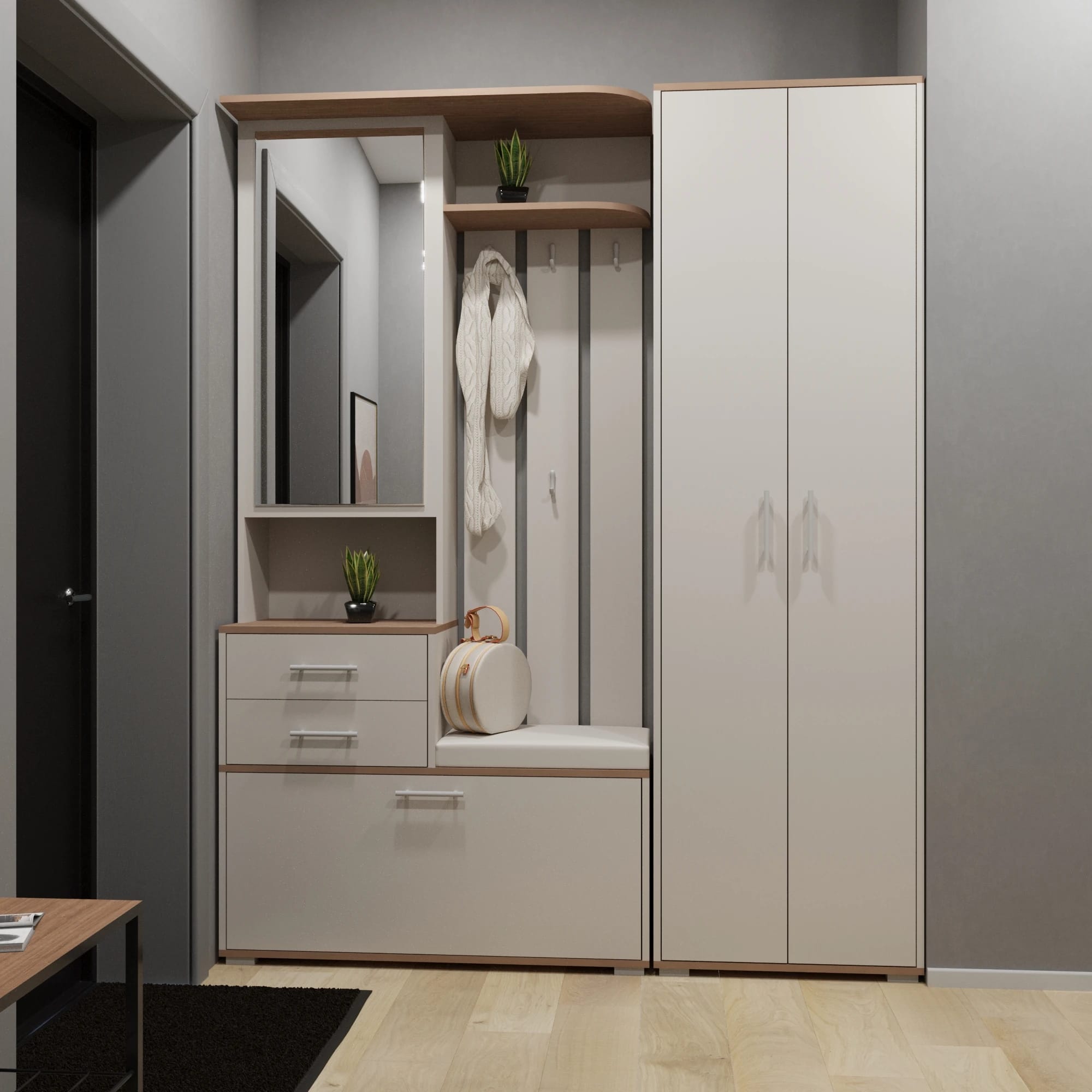 ДОМИНО (дуб крафт золотой/кашемир серый) - фото 3