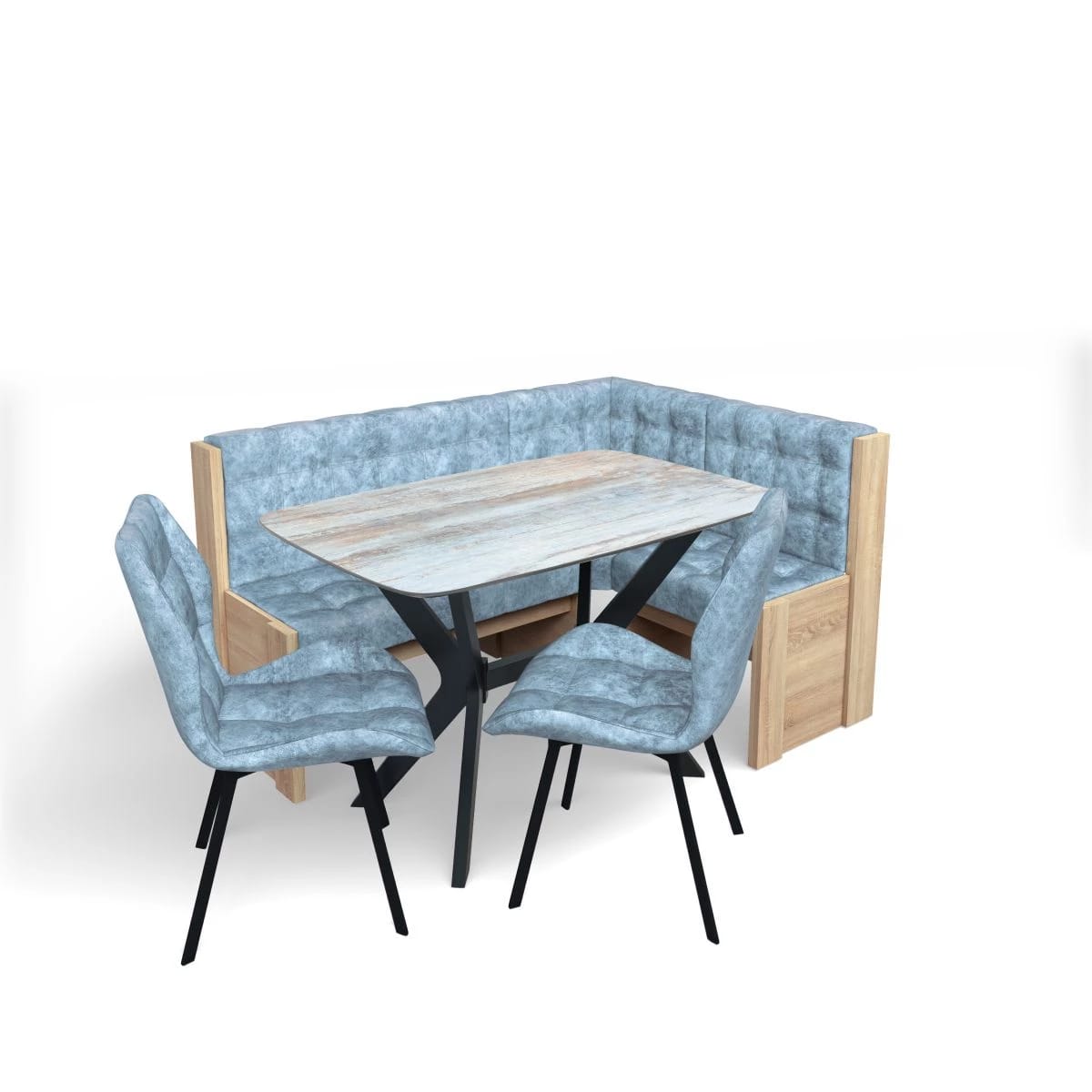 КВАДРО (дуб сонома/велюр лагуна) - фото 4