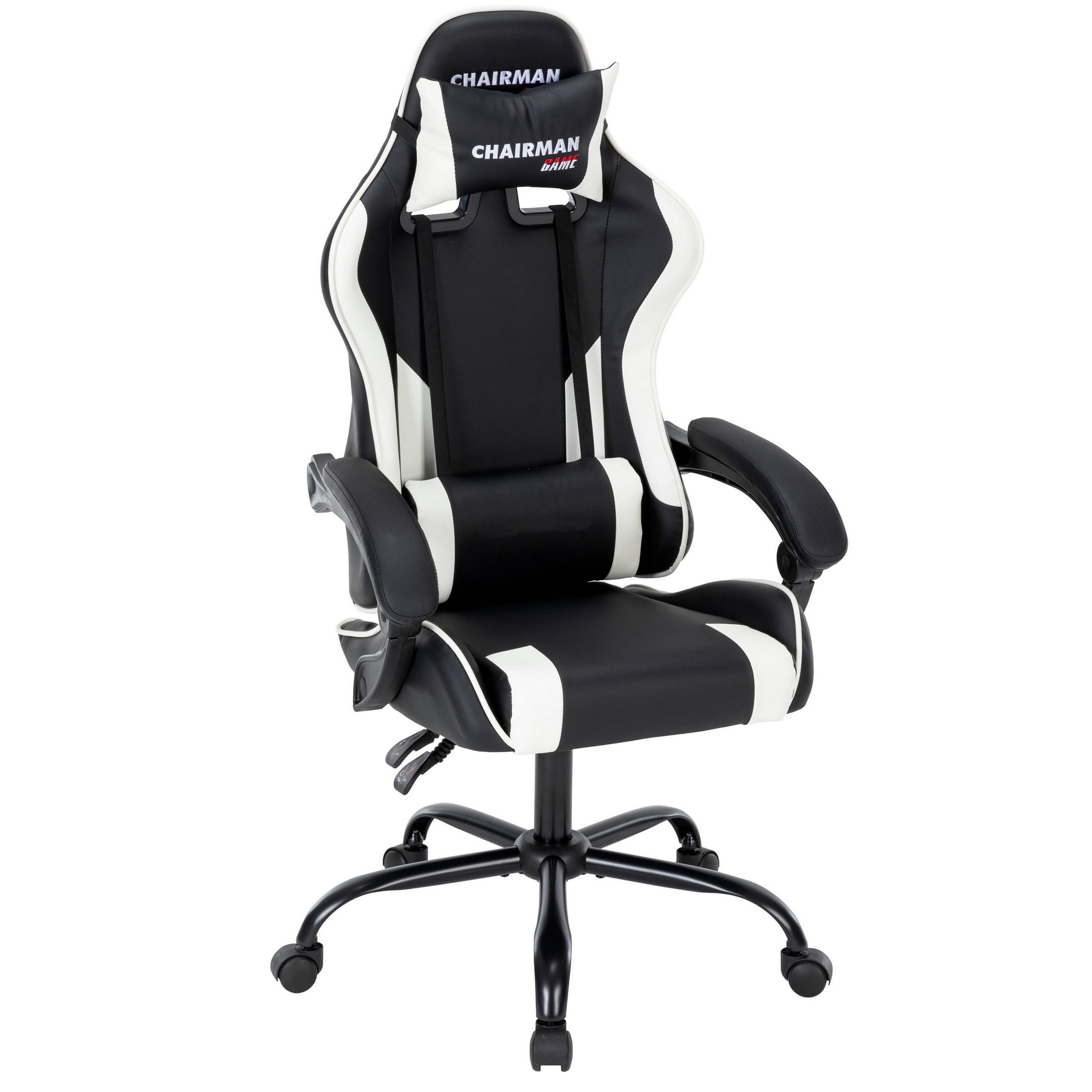 CHAIRMAN CH 41 (экокожа, черно-белый) - фото 1