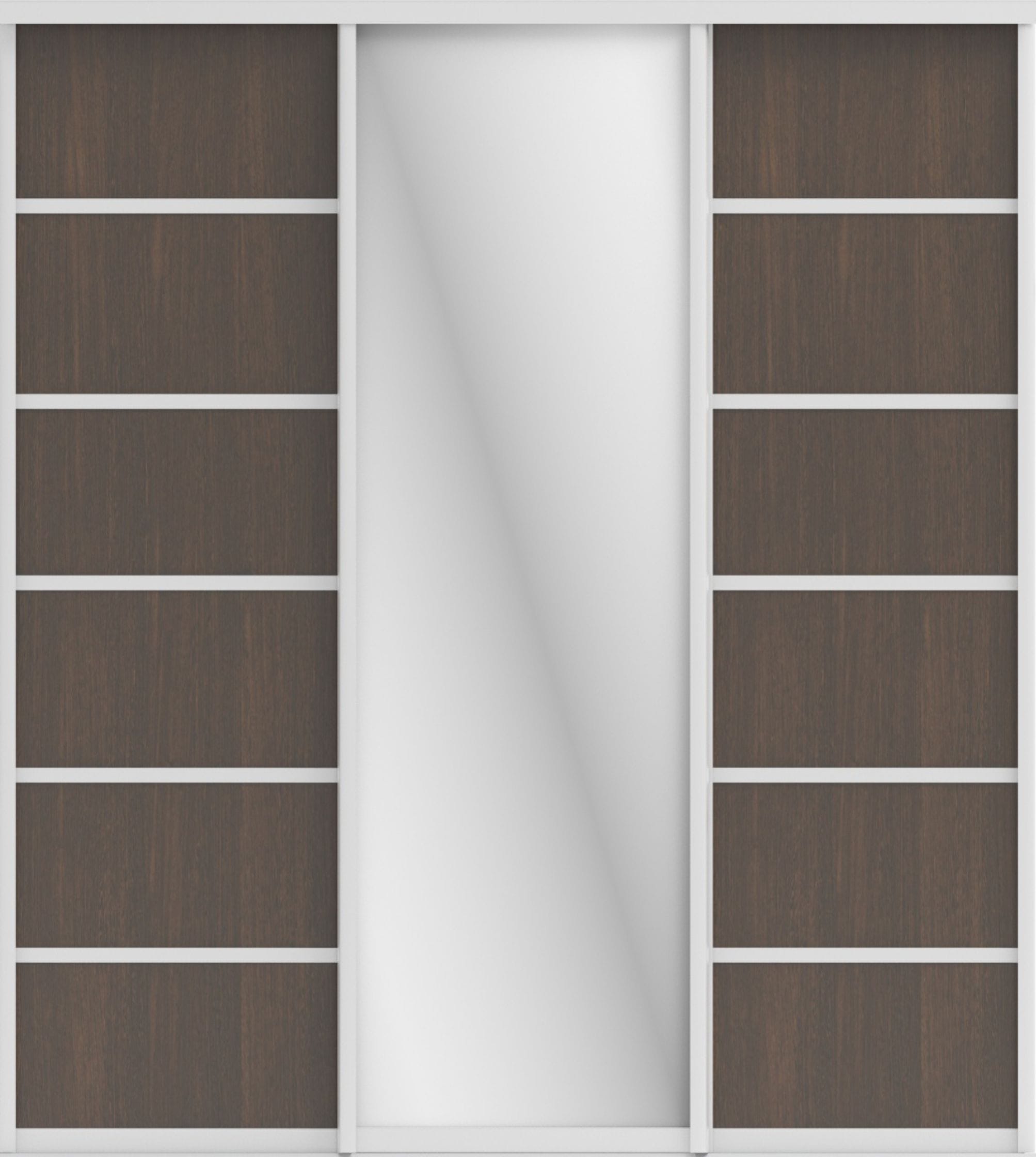 СТИВ (ЗЕРКАЛО/ЛДСП) (венге темный/хром) - фото 1