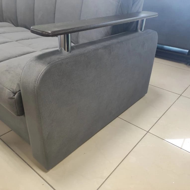 ДЕНВЕР (Велюр Maxx 965 (серый)/декор Венге) - фото 6