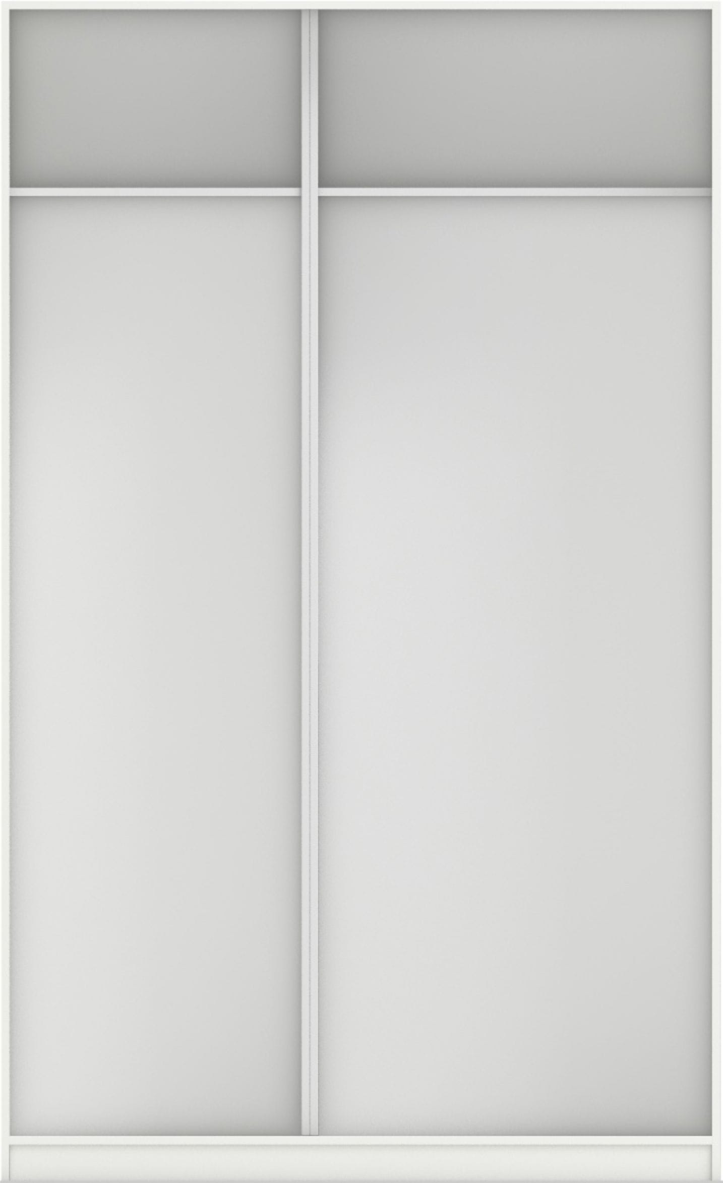 КОРПУС ШКАФА 1400*600*2300 ММ С АНТРЕСОЛЬНЫМИ ПОЛКАМИ (Корпус: БЕЛЫЙ шагрень, Наполнение: БЕЛЫЙ шагрень) - фото 3