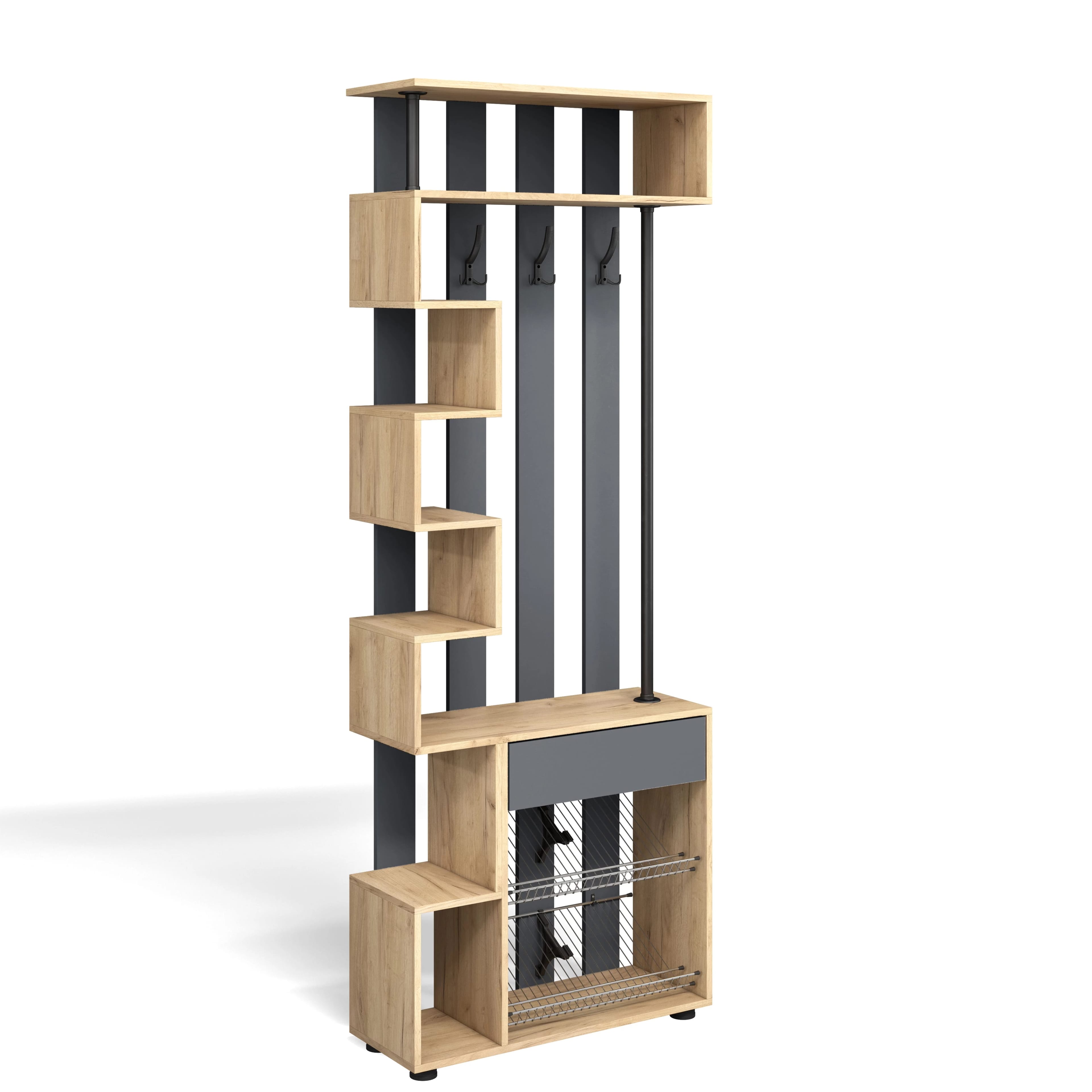 МИНИ (Дуб золотой крафт/серый графит) - фото 2