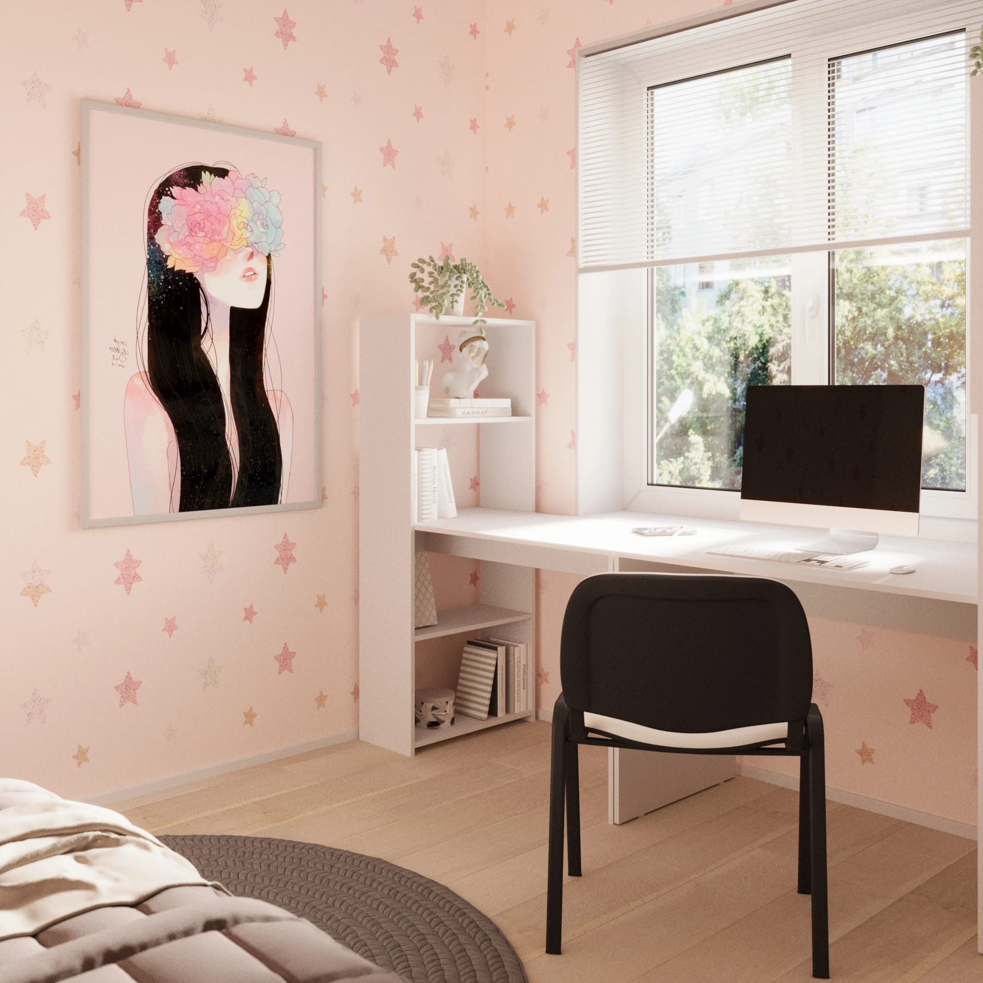 СТОЛ ПИСЬМЕННЫЙ (ТИП 12) (1100*584*1435) (белый ясень) - фото 3