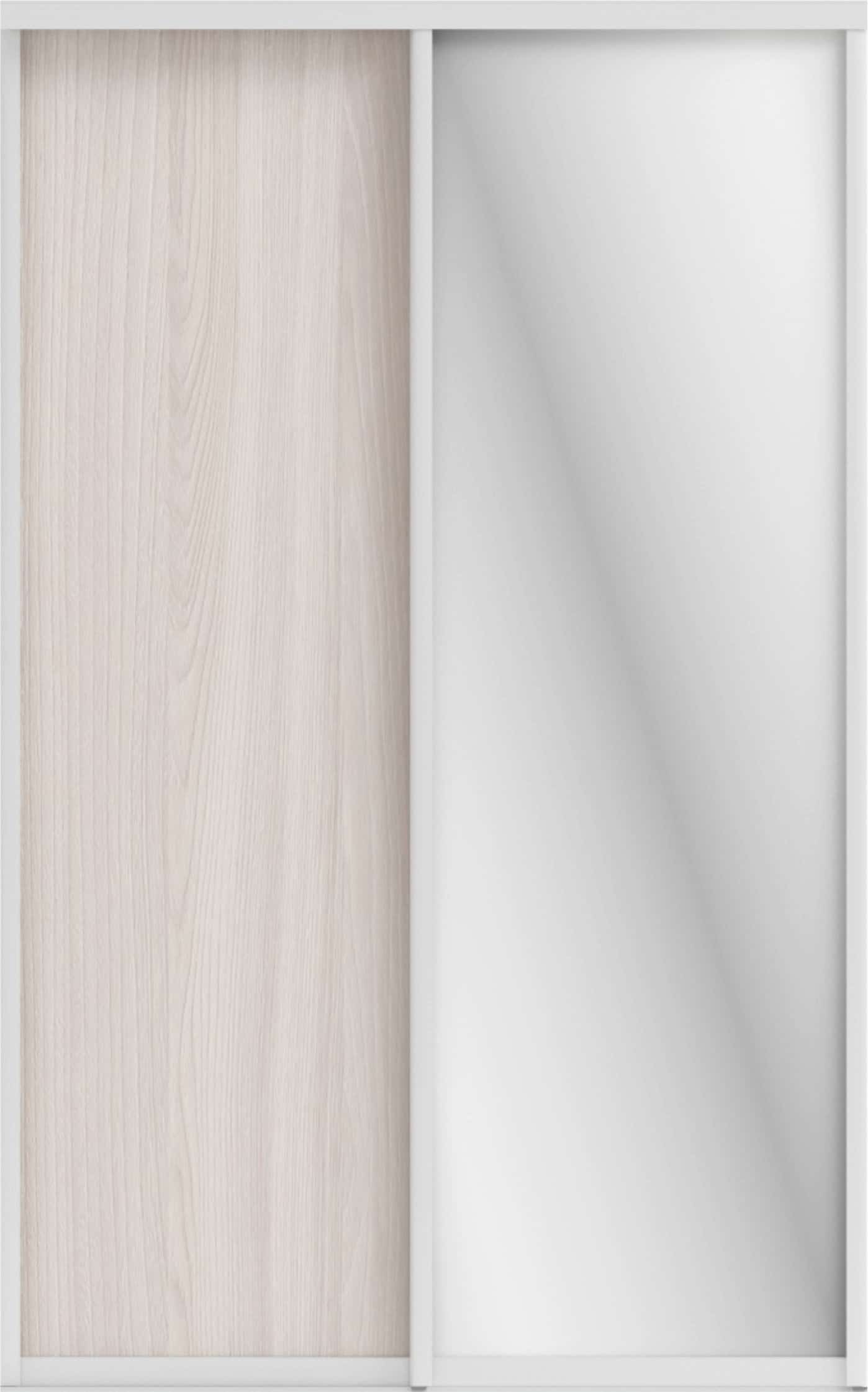 ОРИОН (ЗЕРКАЛО/ЛДСП) (ясень светлый/профиль С хром) - фото 1