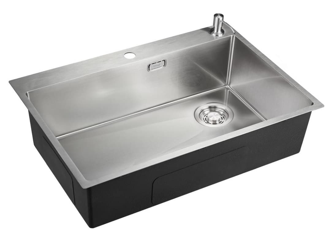 EMAR EMB-660 МОЙКА PVD ВРЕЗНАЯ 660*500*200ММ ДОЗАТОР В КОМПЛЕКТЕ (Nano Satine)