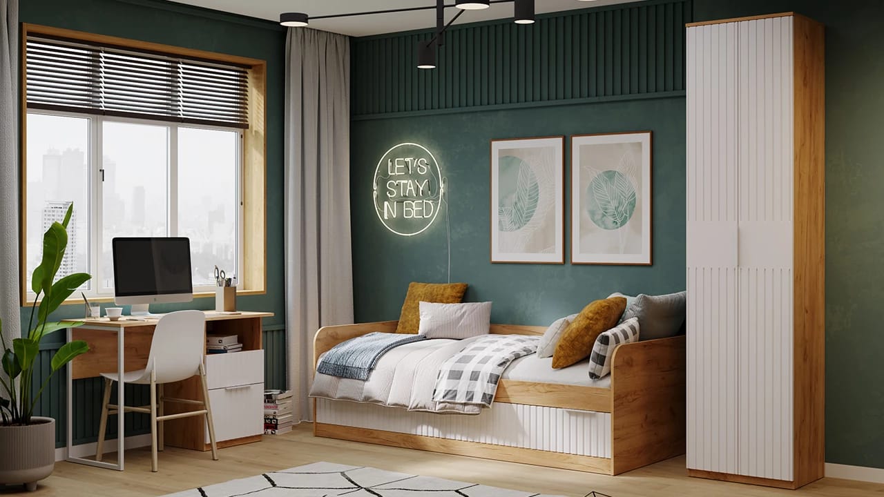 ХИЛТОН (дуб крафт золотой/белый матовый) - фото 5