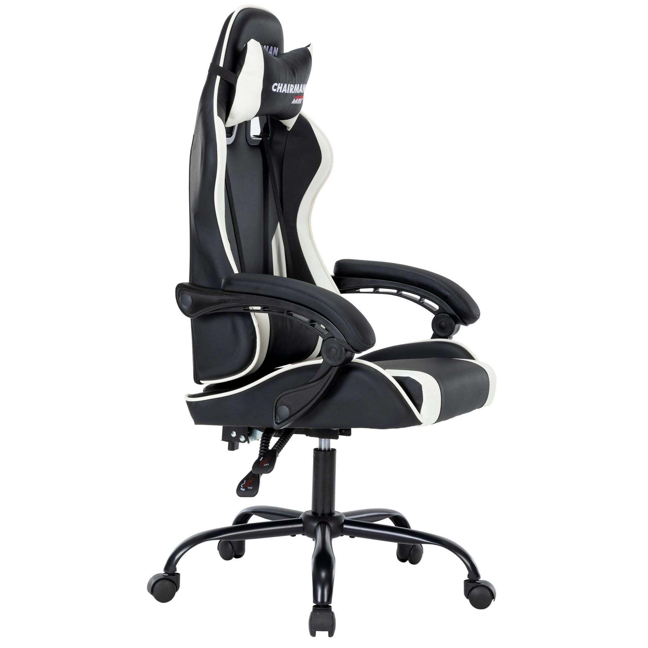 CHAIRMAN CH 41 (экокожа, черно-белый) - фото 3