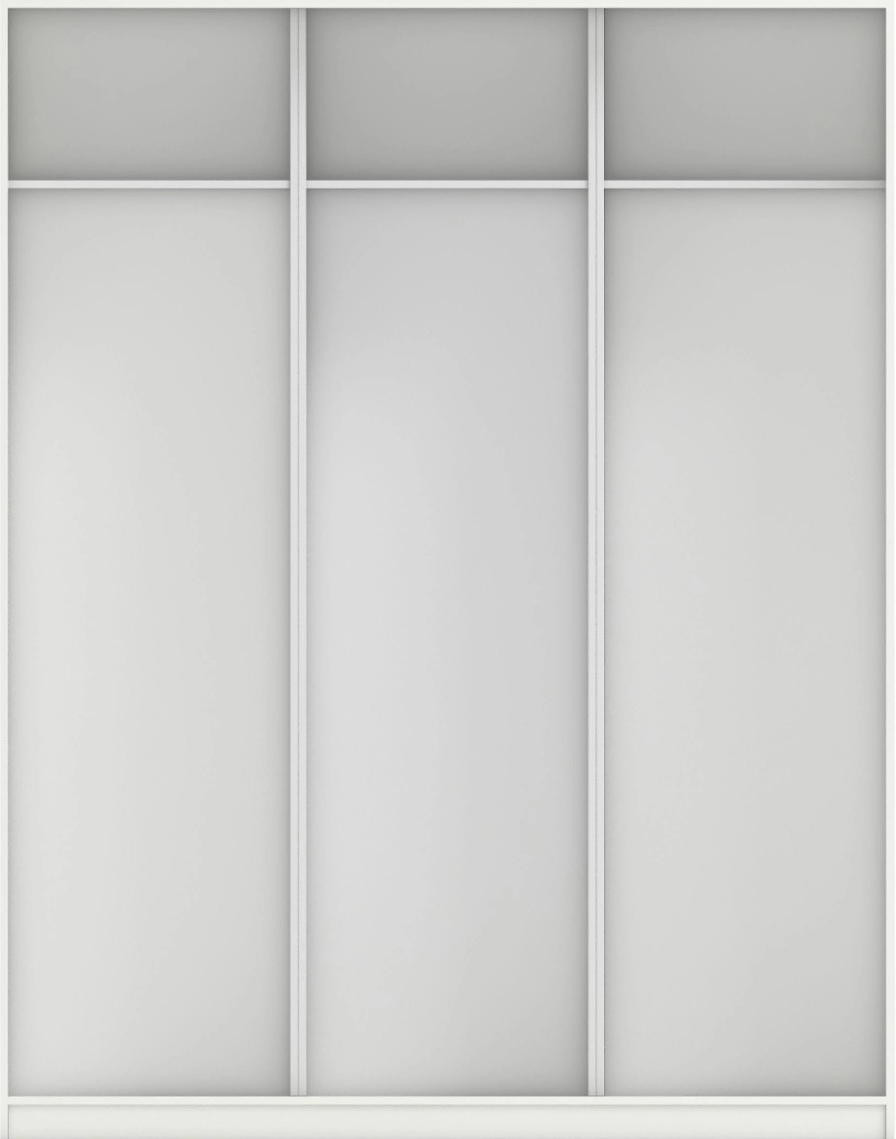 КОРПУС ШКАФА 1800*450*2300 ММ С АНТРЕСОЛЬНЫМИ ПОЛКАМИ (Корпус: БЕЛЫЙ шагрень, Наполнение: БЕЛЫЙ шагрень) - фото 3