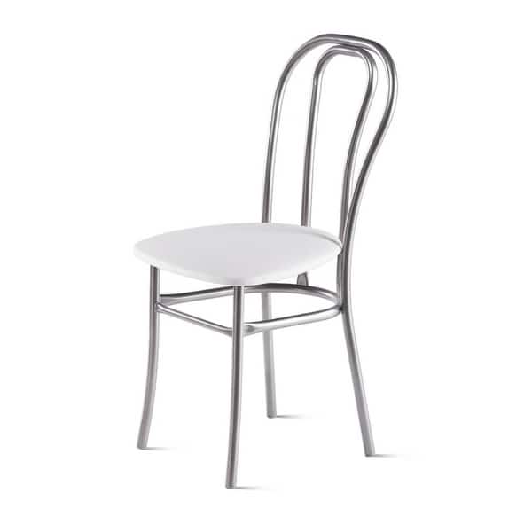 ВЕНСКИЙ (сиденье: ВИК MARVEL white (белый)/каркас:алюминий (светло-серый)) - фото 1
