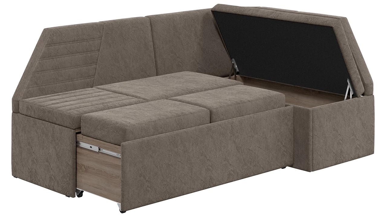 ЛОНДОН (Дуб сонома трюфель/Микровелюр Wellmart Latte) - фото 4