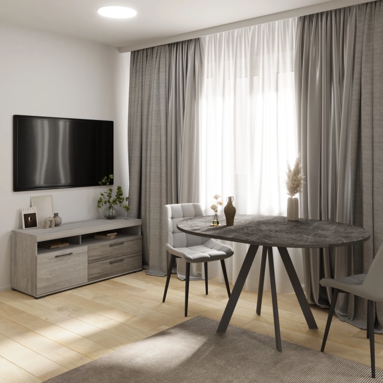 Фото РОНДО М (RONDO М)/ДИЕГО-110 (Дымчатая Керамика/Черный) - вид 4