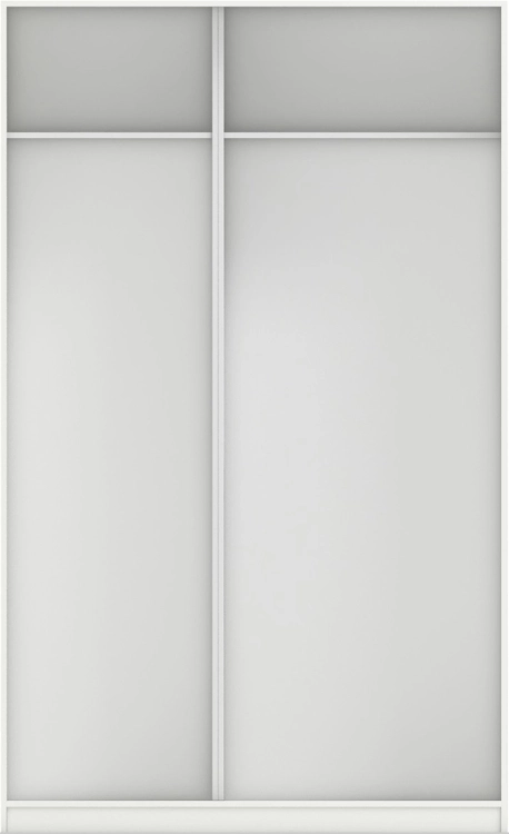 Фото КОРПУС ШКАФА 1400*450*2300 ММ С АНТРЕСОЛЬНЫМИ ПОЛКАМИ (Корпус: БЕЛЫЙ шагрень, Наполнение: БЕЛЫЙ шагрень) - вид 3